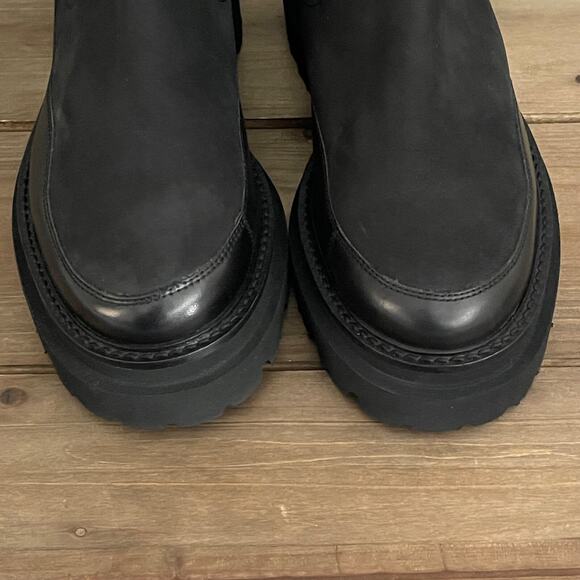 Seychelles Women's Savor the Moment Chelsea Boots Size 8.5 Black Leather Lug - Picture 4 of 12